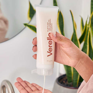 verelle curly milky cream being squeezed out of tube