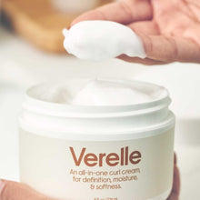 Load image into Gallery viewer, creamy white soft curl cream texture of verelle wavy all in one cream